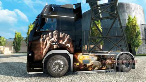 Zombie-skin für den Volvo für Euro Truck Simulator 2
