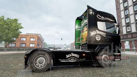 Der Jack Daniels Birthday skin für Scania-LKW für Euro Truck Simulator 2