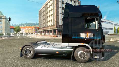 Techno4ever de la peau pour DAF camion pour Euro Truck Simulator 2