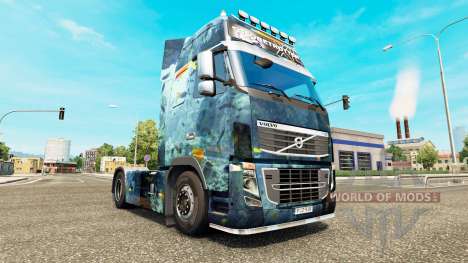 Meeres skin für den Volvo truck für Euro Truck Simulator 2
