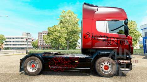 Red Scorpion-skin für den Scania truck für Euro Truck Simulator 2