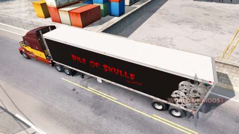 Frigorifique semi-remorque Tas de Crânes pour American Truck Simulator
