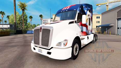 Haut-U. S. A.-Adler auf einem Kenworth-Zugmaschi für American Truck Simulator