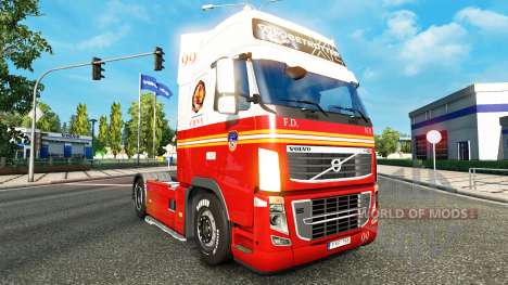 99 FDNY skin für Volvo-LKW für Euro Truck Simulator 2