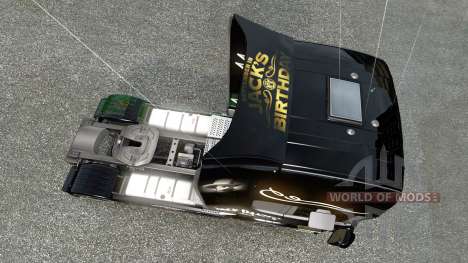 Der Jack Daniels Birthday skin für Scania-LKW für Euro Truck Simulator 2