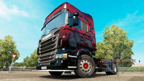 Red Scorpion peau pour Scania camion pour Euro Truck Simulator 2