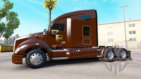 UPS de la peau pour le tracteur Kenworth pour American Truck Simulator
