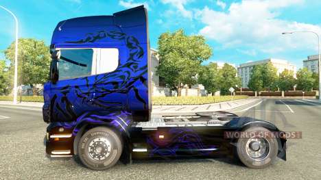 Bleu Scorpion peau pour Scania camion pour Euro Truck Simulator 2