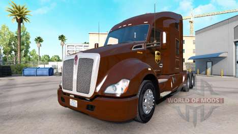 UPS de la peau pour le tracteur Kenworth pour American Truck Simulator
