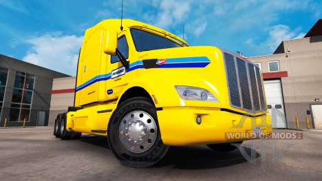 La peau Penske Truck Rental camion Peterbilt pour American Truck Simulator