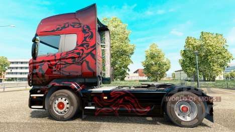 Red Scorpion peau pour Scania camion pour Euro Truck Simulator 2