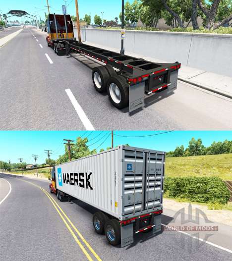 Semi-remorque contenant v0.1 pour American Truck Simulator