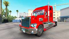 Die Haut auf der Budweiser-Zugmaschine Freightliner Coronado für American Truck Simulator
