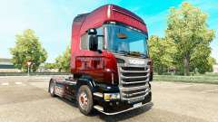 Red Scorpion-skin für den Scania truck für Euro Truck Simulator 2