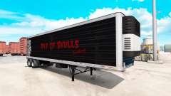 Kühl-Sattelauflieger mit Pile of Skulls für American Truck Simulator