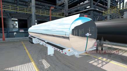 Le chromée réservoir semi-remorque Heil [3 essieux] pour American Truck Simulator