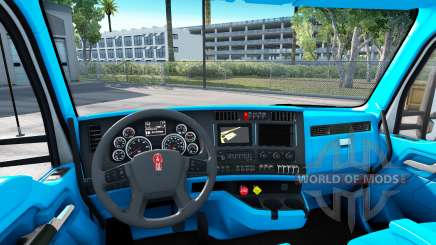Blaue Kenworth T680 Innenraum für American Truck Simulator