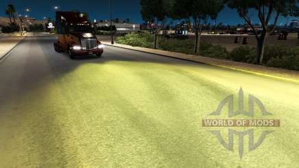 La lumière jaune de la v1.1 pour American Truck Simulator