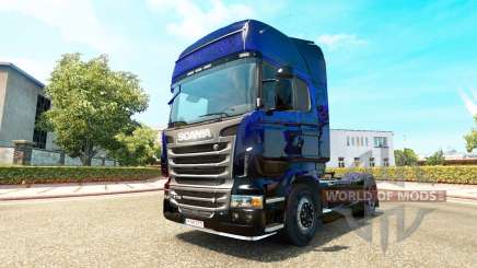 Bleu Scorpion peau pour Scania camion pour Euro Truck Simulator 2