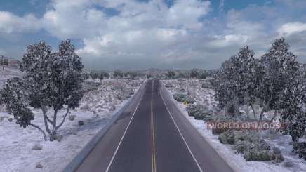Winter mod (Frostigen Winter-Wetter-Mod v1.0) für American Truck Simulator