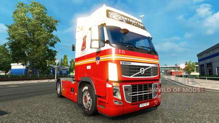 24 FDNY de la peau pour Volvo camion pour Euro Truck Simulator 2