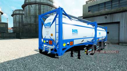 Semitrailer réservoir Nijman zeetank innove en choisissant v2.0 pour Euro Truck Simulator 2