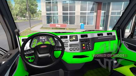 Neon-grün-Farbe-Interieur-Peterbilt 579 für American Truck Simulator