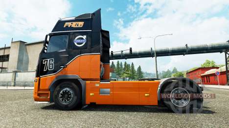 Racing Team skin für Volvo-LKW für Euro Truck Simulator 2