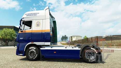 Flensburg Brasserie skin for DAF truck pour Euro Truck Simulator 2