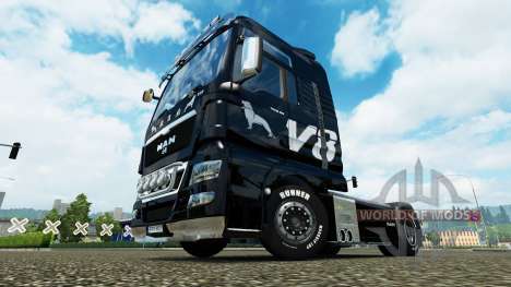 Haut MAN V8 truck MAN für Euro Truck Simulator 2
