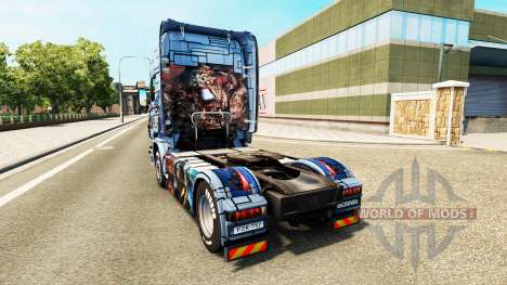 La peau de Mass Effect 3 sur le tracteur Scania pour Euro Truck Simulator 2