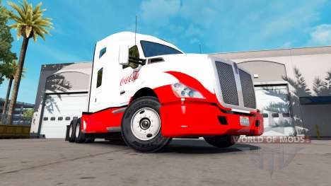 Haut Coca-Cola Kenworth-Zugmaschine für American Truck Simulator