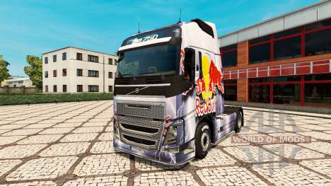 RedBull-skin für den Volvo truck für Euro Truck Simulator 2
