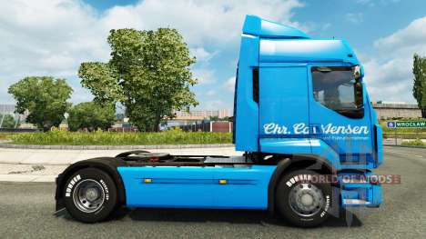 Carstensen de la peau pour Renault camion pour Euro Truck Simulator 2