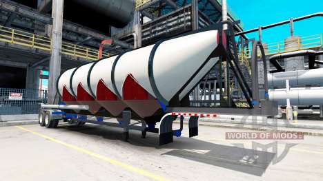 Semi-remorque de camion de ciment pour American Truck Simulator