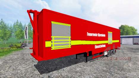 Sattelanhänger Fire Management Bjornholm für Farming Simulator 2015