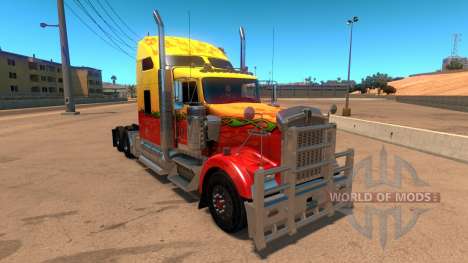 Kenworth W900 Sunny paintjob pour American Truck Simulator