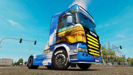 La peau de l'Île sur le tracteur Scania pour Euro Truck Simulator 2