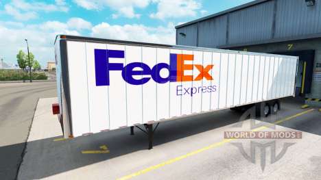 Skins UPS und FedEx für Anhänger für American Truck Simulator