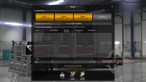 La nouvelle économie (Klaas Économie Mod - V1.1. pour American Truck Simulator