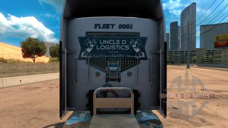 Скин Oncle D de la Logistique для Kenworth W900 pour American Truck Simulator
