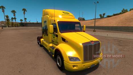 John Deere skin für Peterbilt 579 für American Truck Simulator