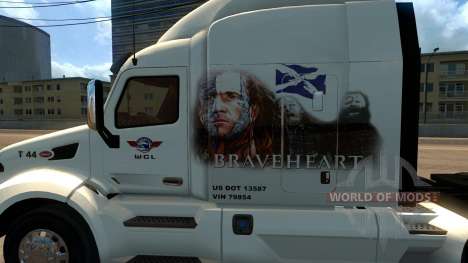 Peterbilt 579 Braveheart Truck Skin für American Truck Simulator