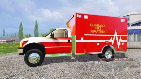 Ford F-350 [fire department] pour Farming Simulator 2015