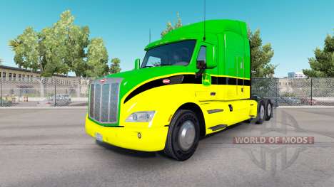 La peau de John Deere tracteurs Peterbilt et Ken pour American Truck Simulator