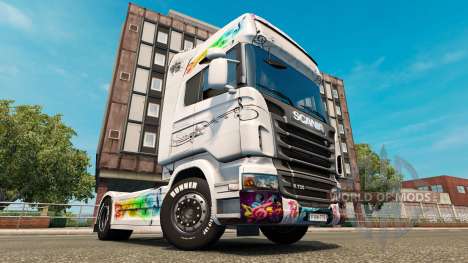 La musique de la peau pour Scania camion pour Euro Truck Simulator 2