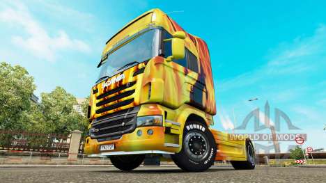 Le feu de la peau pour Scania camion pour Euro Truck Simulator 2