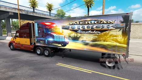 La peau de l'ATS sur la remorque pour American Truck Simulator