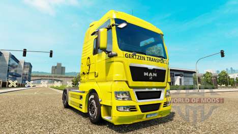 Gertzen Transporte skin für den MAN-LKW für Euro Truck Simulator 2