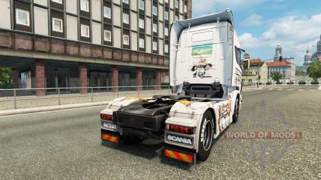 La peau Kinder sur le tracteur Scania pour Euro Truck Simulator 2